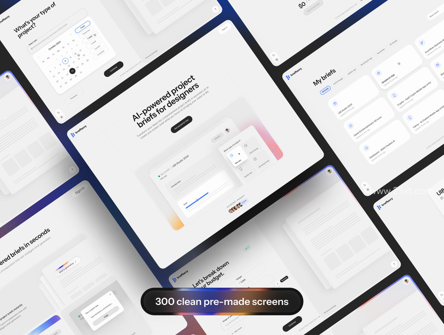 25xt-176779-Briefberry AI-Powered Brief Generation UI Kit2.jpg