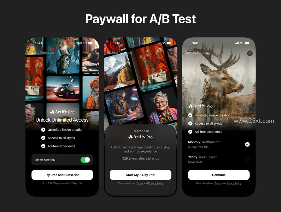 25xt-176839-Artify AI Image Generator iOS UI Kit5.jpg