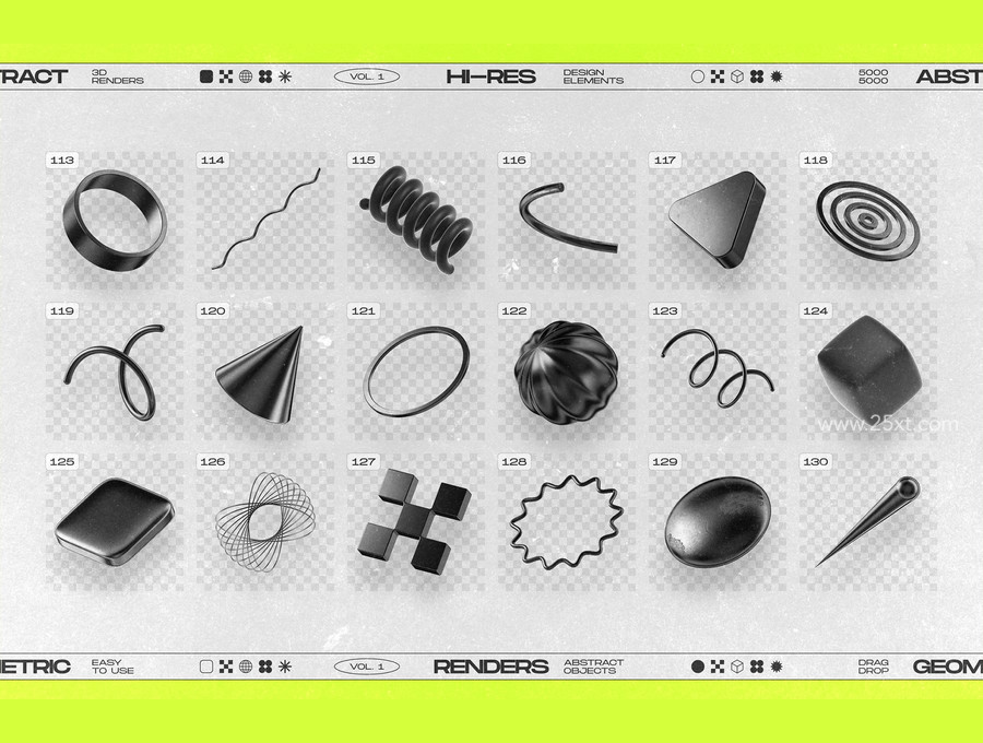 25xt-177014130 Black 3D Elements Collection Vol.1 20.jpg