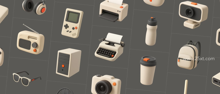 25xt-177039 Retro Essentials 3D Icon Set 7.jpg