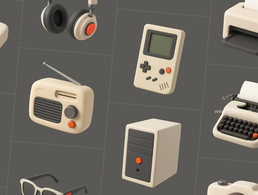 25xt-177039 Retro Essentials 3D Icon Set 5.jpg