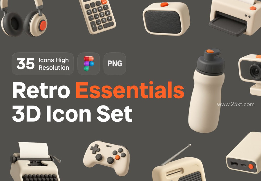 25xt-177039 Retro Essentials 3D Icon Set 8.jpg