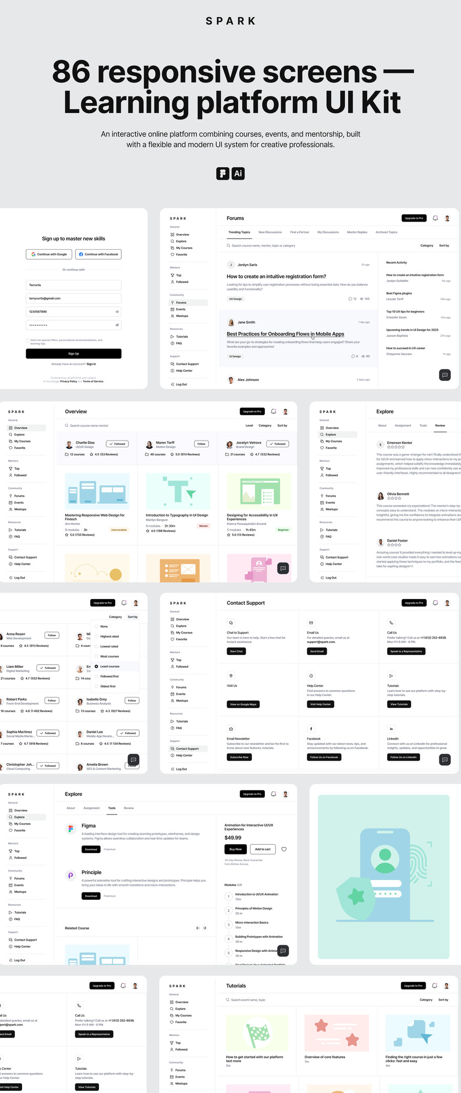 25xt-177040 86 responsive screens — Learning platform UI Kit5.jpg