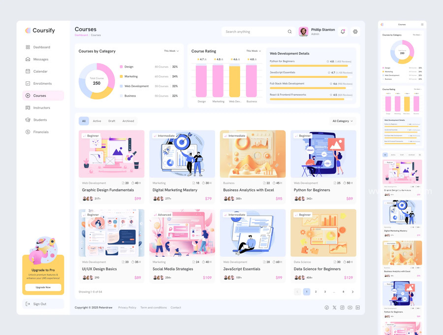 25xt-177046 Coursify - Learning Management System Dashboard 4.jpg