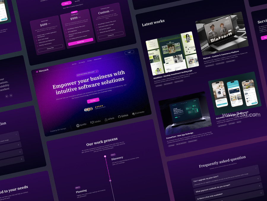 25xt-177047 Wavynch - SaaS & Startup Landing Page Template2.jpg