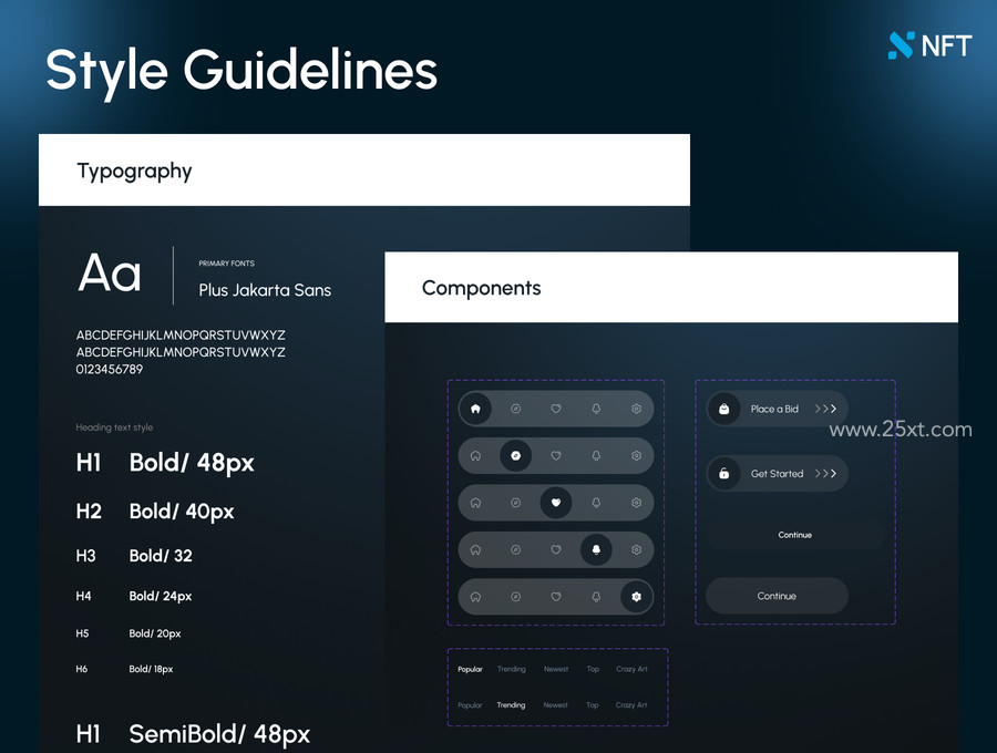 25xt-177051 xNFT - Nft Market Mobile App UI Kit2.jpg